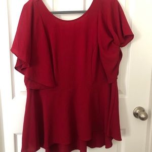 Babydoll Red Blouse